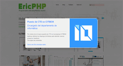 Desktop Screenshot of ericphp.com