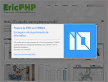 Tablet Screenshot of ericphp.com